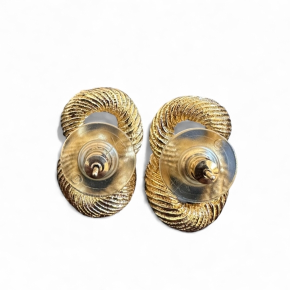 Christian DIOR Pierced nwot Vintage Earrings - Picture 6 of 8